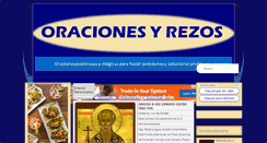 Desktop Screenshot of oracionesyrezos.com