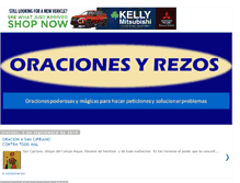 Tablet Screenshot of oracionesyrezos.com